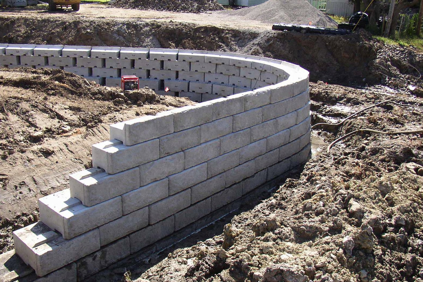 Concrete retaining walls in Easton, MA